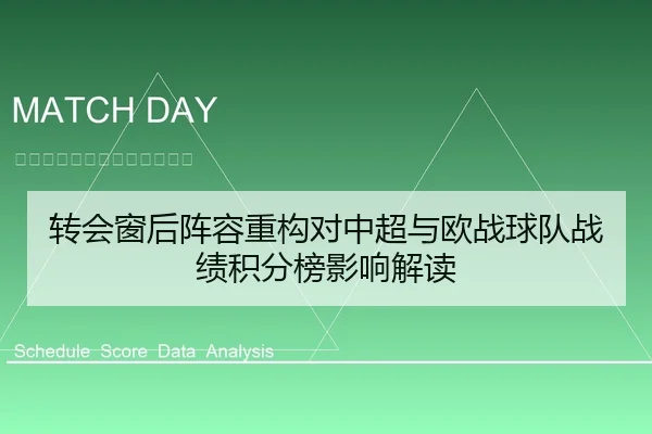 转会窗后阵容重构对中超与欧战球队战绩积分榜影响解读